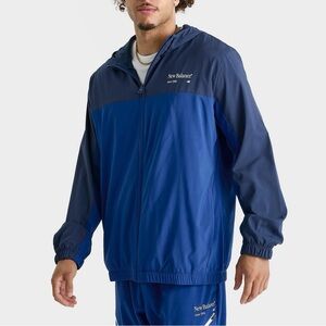 NEW BALANCE men’s REIMAGINED WOVEN FULL-ZIP JACKET
